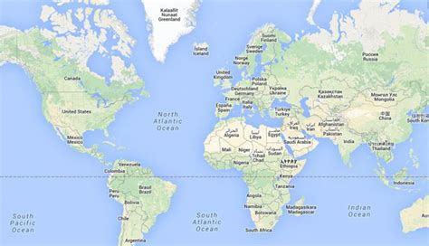 Mapa Mundial Con Nombres