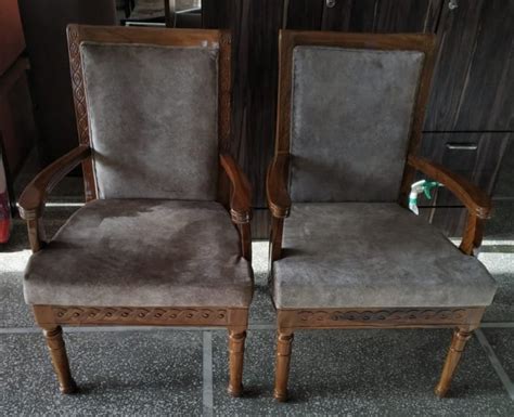 Grey Wooden Bedroom Chairs With Armrest At Best Price In Rourkela Id