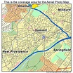 Aerial Photography Map of Summit, NJ New Jersey