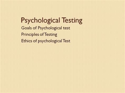 Principles And Ethics Of Psychological Test Health With Hamdani