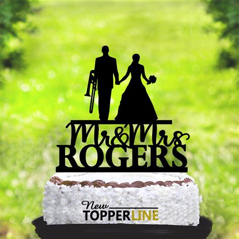 Trombone Player Cake Toppertrombonist Wedding Cake Etsy