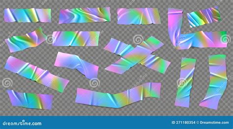 Holographic Foil Tape Realistic Iridescent Rainbow Colored Adhesive
