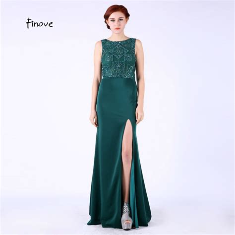 Finove Mother Of The Bride Illusion Lace Beading Mermaid Party Dress