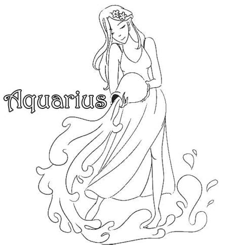 Free Drawing Of Aquarius Coloring Page Download Print Or Color