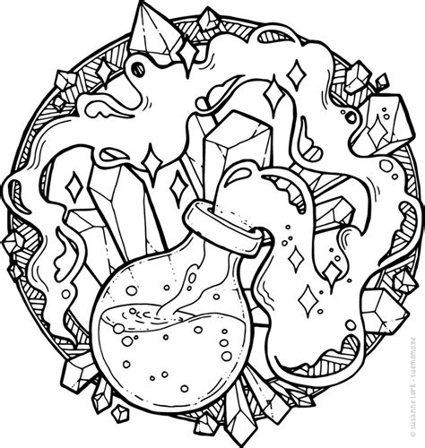 Free Skull Potion Coloring Page Coloring Pages Color Potions Sexiz Pix