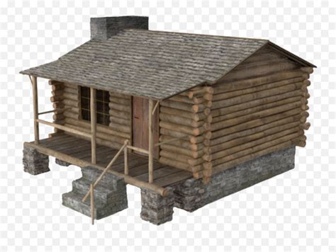 Cabin House Logcabin Wood Hut Png Emojicabin Emoji Free