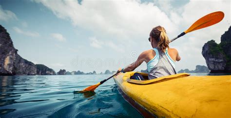 Kayaking Stock Photo Image Of Girl Leisure Thailand 65945578