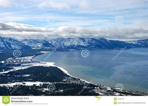 South Lake Tahoe In Winter Stock Photo Image Of