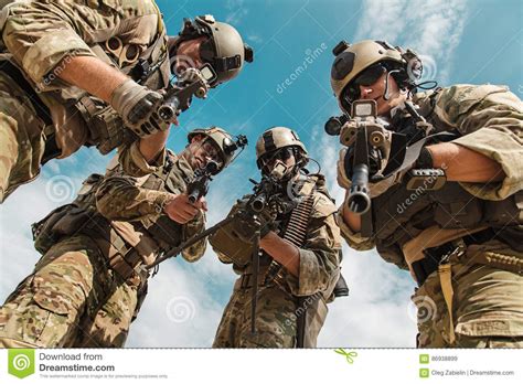 The purpose of the united states army ranger association (usara) is to promote and preserve the heritage, spirit. US Army Rangers With Weapons Stock Image - Image of ...