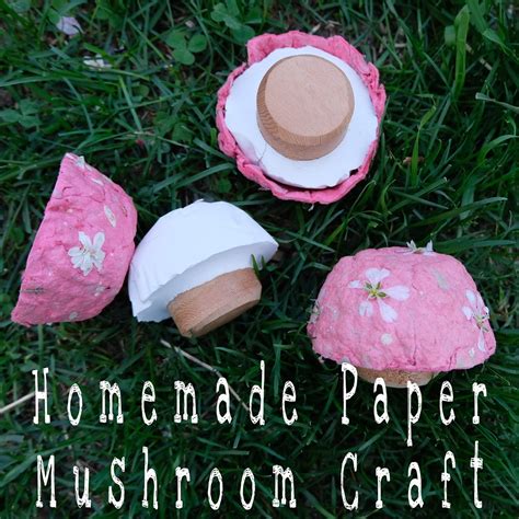 Homemade Paper Mushroom Craft