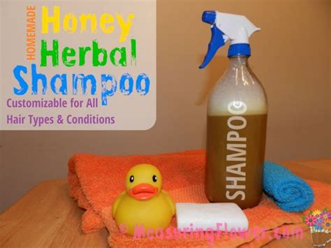 Homemade Honey Herbal Shampoo For All Hair Types And Conditions Plus A