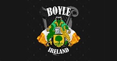Boyle Family Crest Ireland Coat of Arms and Irish Flags - Boyle ...