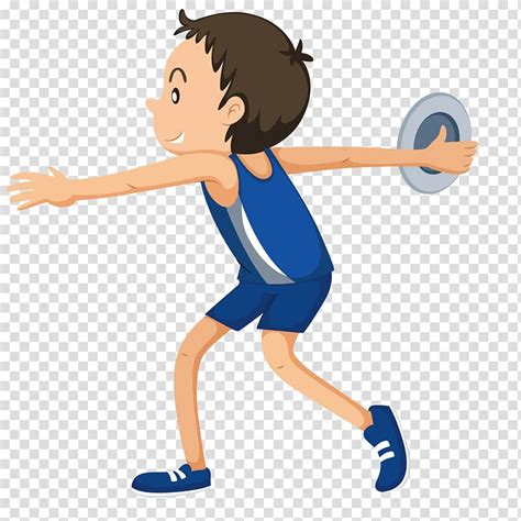 Discus Throw Athlete Sport Throw The Ball Of The Boy Transparent