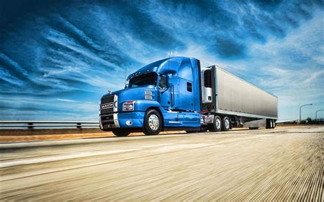 Download Wallpapers Mack Anthem Hdr 2020 Trucks Cargo Transport