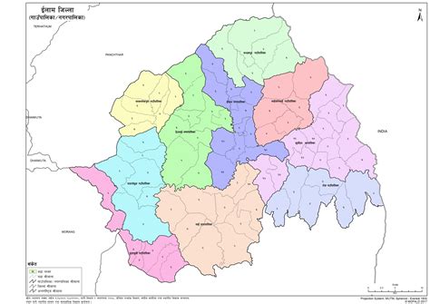 map of ilam district of nepal nepal archives