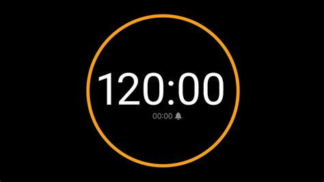 120 Minute Countdown Timer With Alarm Iphone Timer Style Youtube