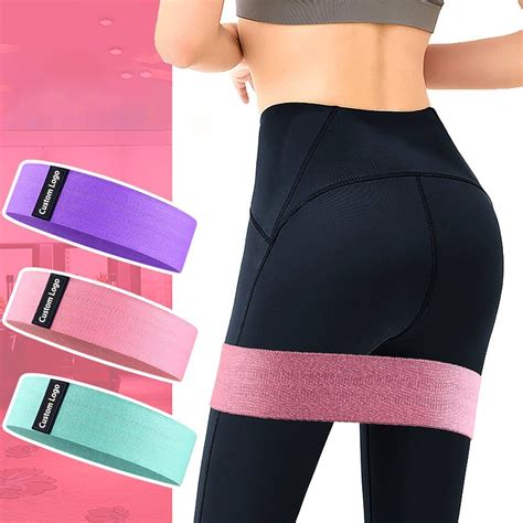 Exercise Fabric Hip Band Resistance Custom Booty Bands Hip Circle Resistance Bands Set For Booty