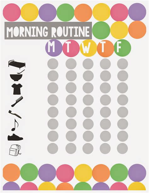Make It Perfect Morning Routine Charts