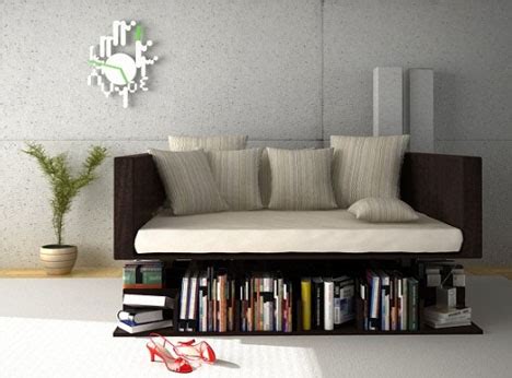 Give the illusion of floating your furniture by slightly pulling it away from one or two walls and blocking the space created. Floating Sofa Levitates for Some Light Living-Room Reading