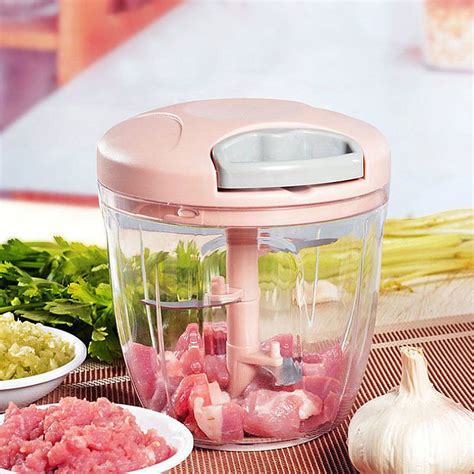 Luxedeals Manual Meat Mincer And Garlic Chopper Vegetable And Onion Cutter