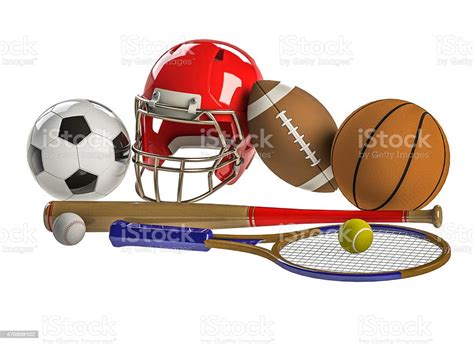 Assorted Team Sports Equipment Stock Photo Download Image Now Istock