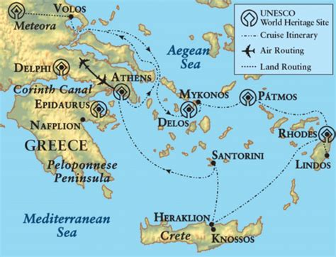 Aegean Sea Map Ancient Greece