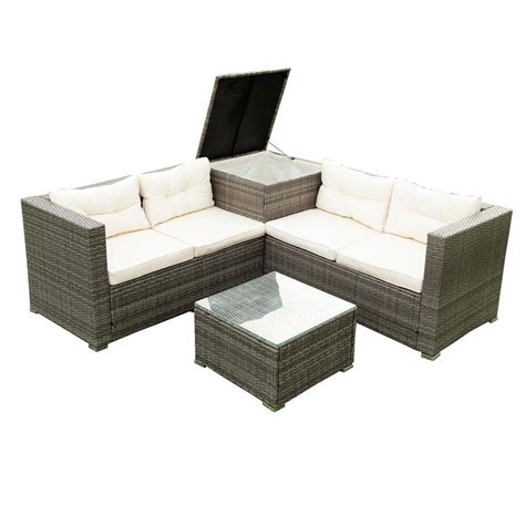 Milan Rounded Rattan Weave Sofa Set