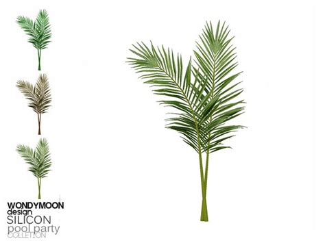 Wondymoons Silicon Palm Leaves Sims 4 Sims Sims 4 Cc Furniture