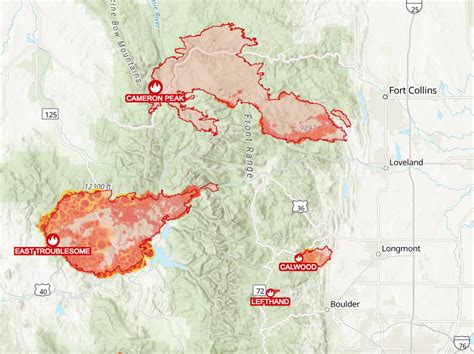 Cameron Peak Fire Evacuation Map