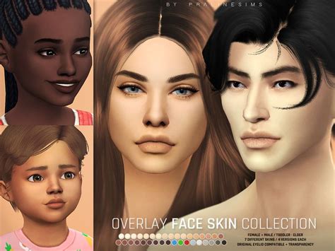 Pralinesims Overlay Face Skin Collection The Sims 4