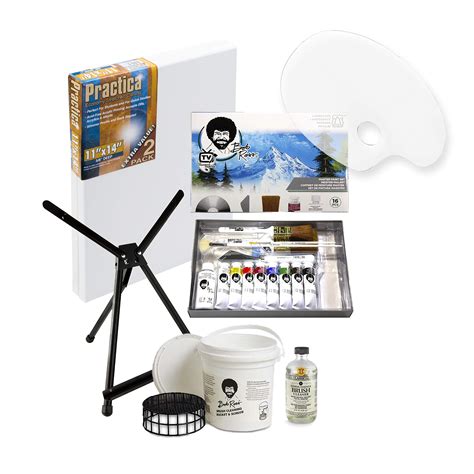 Buy Bob Ross Master Paint Set Artist Bundle 6 Items With Travel Easel