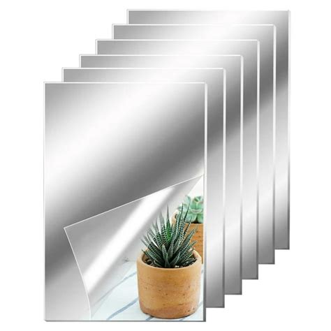 Flexible Mirror Sheets Mirror Wall Stickers Non Glass Self Adhesive