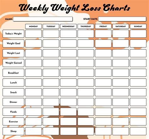 7 Best Printable Weekly Weight Chart Pdf For Free At Printablee