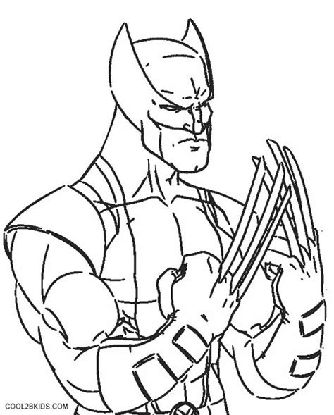 Free printable wolverine coloring pages for kids. Comic Book Coloring Pages | Cool2bKids