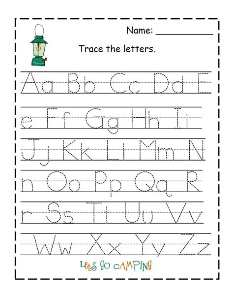 Letter Tracing 1st Grade