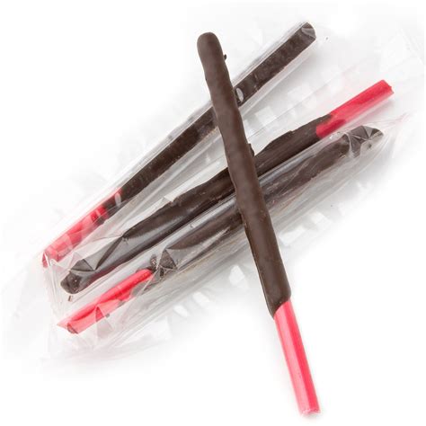 Red Reception Candy Sticks Chocolate Cinnamon Wrapped Candy Bulk