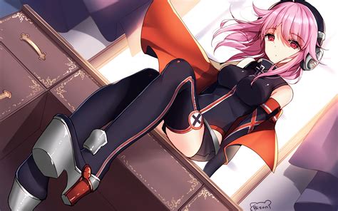 Pink Haired Female Animated Character Digital Wallpaper Megurine Luka