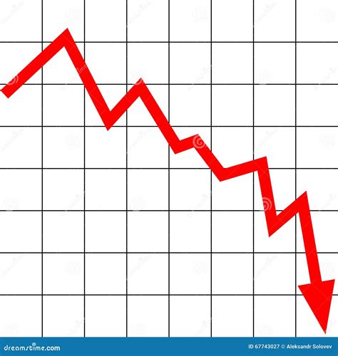 Graph Decline Stock Vector Illustration Of Declining 67743027