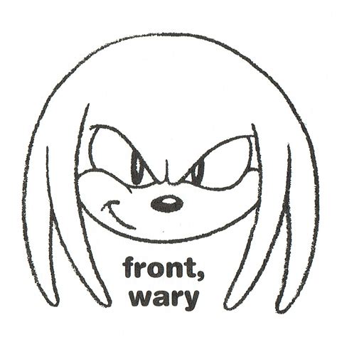 How To Draw Knuckles Head From ‘how To Draw Sonic The Hedgeblog