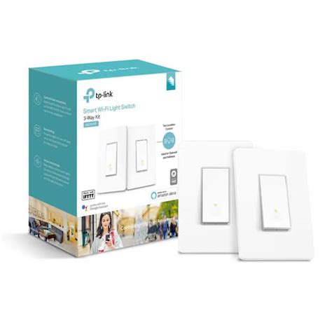 Tp Link Smart Wi Fi Light Switch With 3 Way Kit Hs210 Kit The Home Depot