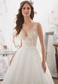 Matilda Wedding Dress | Morilee | Wedding dresses lace ballgown, Short ...