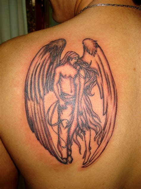 25 Amazing Angel Back Tattoos Design Ideas Magment