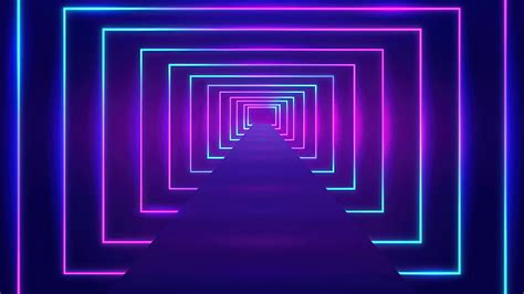 Optical Illustion Nested Lines Infinity Neon Lights Abstract Hd