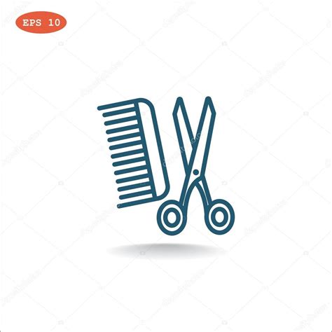 Comb And Scissors Icon — Stock Vector © Mrwebicon 115628212