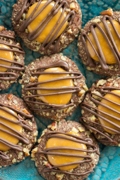 Turtle Thumbprint Cookies Recipe The Gold Lining Girl