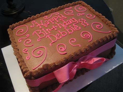 Happy Birthday Debbie Cake Simple Cakes Kimberlys Kakery Blog