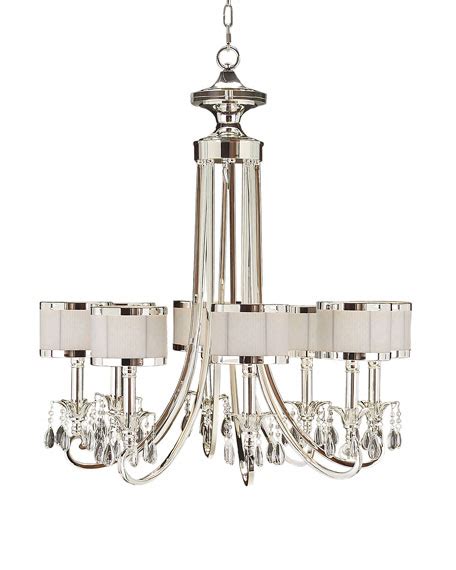 Florence De Dampierre Silver Finish 8 Light Chandelier