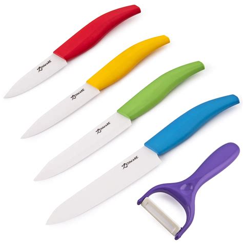 knives kitchen ceramic cutlery knife peeler piece fruit zenware multi sets value
