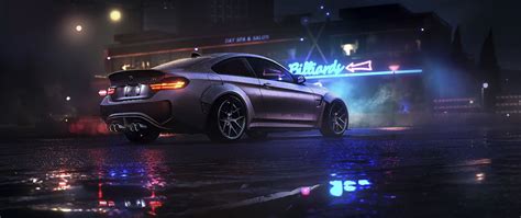 Silver Bmw Coupe Animation Ultra Wide Car Bmw Need For Speed 2k