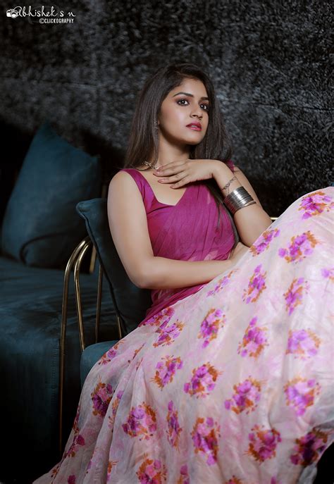 Sanjana Anand Half Saree Photoshoot Stills By Abhishek Sn South Indian Actress
